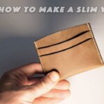 How to make a slim wallet/card holder in leather/leather craft tutorial