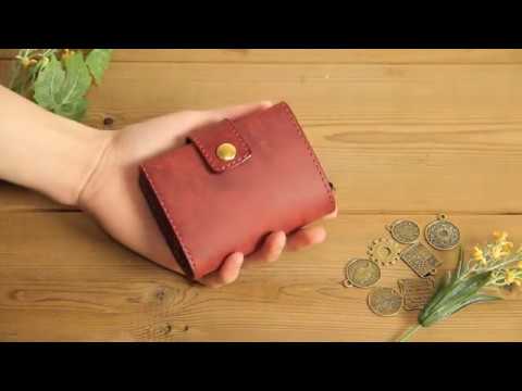 Portafoglo札入れ付　/ コインキャッチャーの使い方 HANARE　レザークラフト