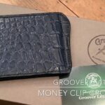 GrooverLeather マネークリップ GMF-100 クロコダイル カスタム 札バサミ グルーバーレザー 財布 ウォレット 鰐革 高級 イタリアンレザー 革製品 レザーウォレット