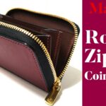【レザークラフト】ラウンドファスナーコインケースの作り方 / [Leather Craft] Making a Round Zipper Coin Purse（English Sub）