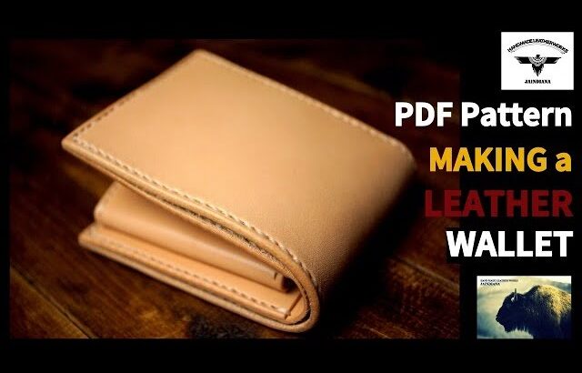 【PDF型紙付き】手縫い・ウォレット製作①【レザークラフト】革財布