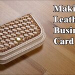 37 [Leather Craft] Making Leather Business Card Case / [가죽공예] 가죽 명함 케이스 만들기 / Free Pattern