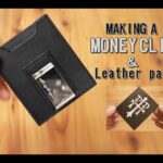【レザークラフト】マネークリップの作り方。ペイントにも挑戦～【Leather craft】Making a Money clip