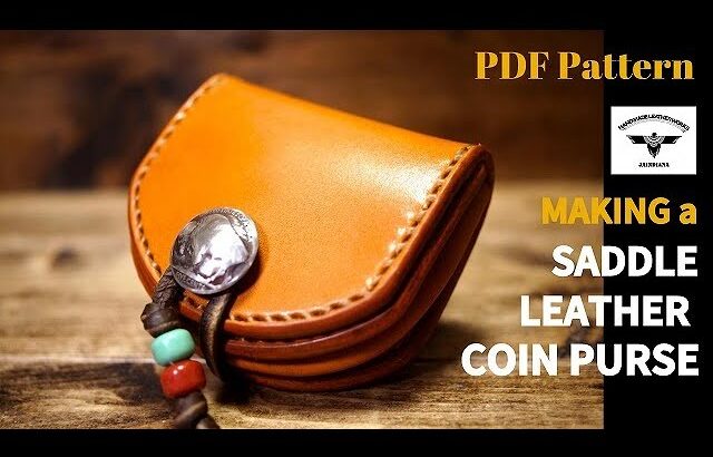 【ハンドメイド】手縫い・コインケース製作【レザークラフト】ハンドメイド・小銭入れ