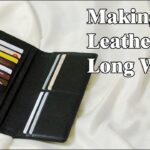 45 [Leather Craft] Making Leather Long Wallet / [가죽공예] 가죽 장지갑 만들기 / Free Pattern