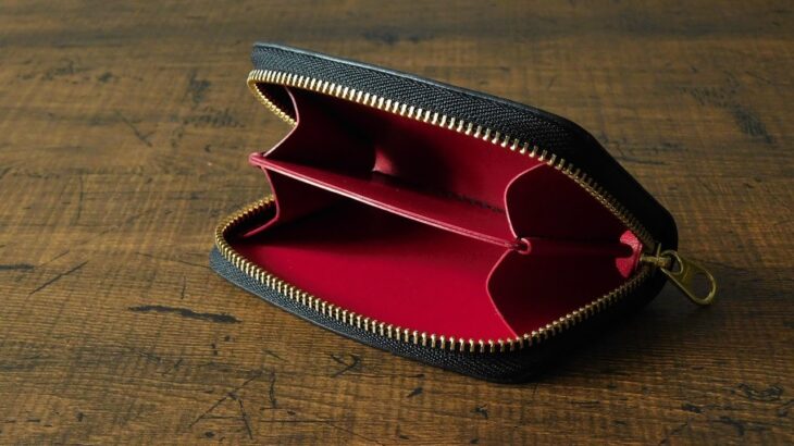 How to make a curved zipper coin case(PDF free pattern)/leather craft