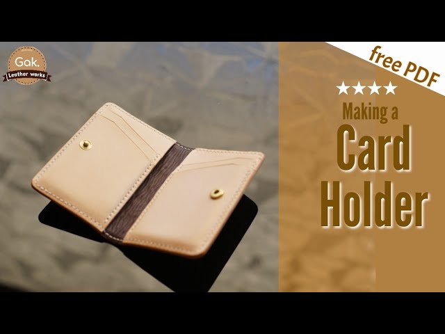 【レザークラフト】キルティングカードケース　[leather craft] Making a Card case
