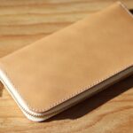 Make a handmade natural leather zipper wallet/FREE PATTERN/LEATHERCRAFT TUTORIAL