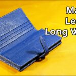 63 [Leather Craft] Making Leather Long Wallet 5 / [가죽공예] 가죽 장지갑 만들기 5 / Free Pattern