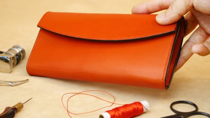 Make beautiful orange wallet｜No.25