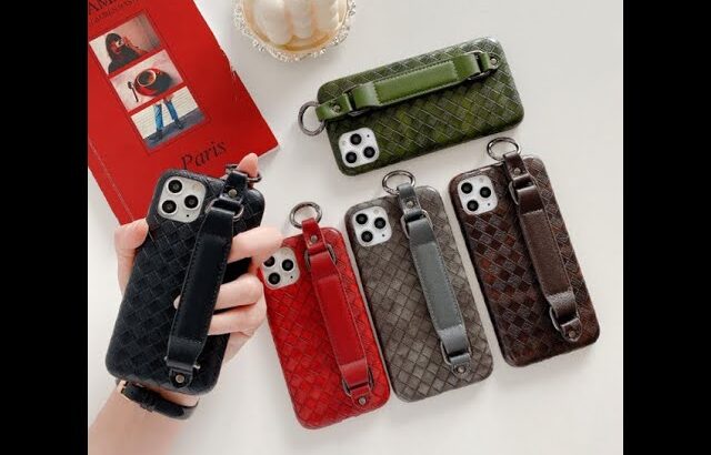 高級レザー 調 革 編み込み メッシュ レザー風 スマホケース スマホカバー