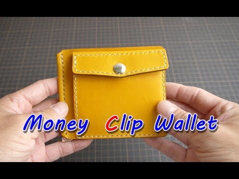 【レザークラフト】マネークリップウォレットを作ってみた～Making A  Money Clip Wallet