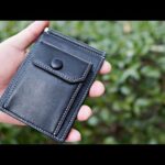 【レザークラフト】型紙付き レザークラフトで二つ折り財布を作る。