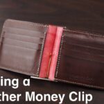 【レザークラフト】コインケース付きマネークリップの作製/Making a Leather Money Clip