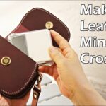 70 [Leather Craft] Making Leather Mini Crossbag / [가죽공예] 미니 크로스백 만들기 / FREE PATTERN