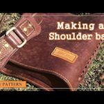 【レザークラフト】編み込みショルダーバッグ【型紙無料】Making a all hand sewing braided leather Shoulder bag.【free pattern】