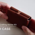 【レザークラフト】キットを使ったカードケース作り // 初心者の方におすすめ // Making a leather card case // DIY kit //