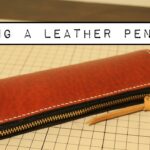 革でペンケース作ってみた！レザークラフト/making a leather pencase
