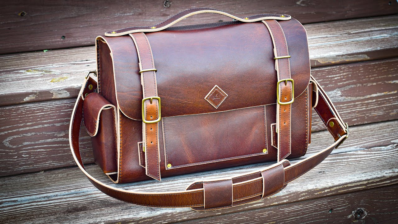 Making A Nice Leather Work Bag Full Process Leather Craft Lifeee