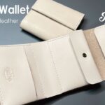 【レザークラフト】シンプルウォレット（型紙無料）【Leather Craft】Simple wallet（pattern free）