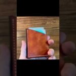 Making a Triple card case /Leather Craft #Shorts