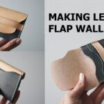 Making leather card wallet + DIY pattern / leather craft