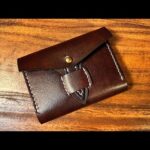 【Making】Antique Compact Wallet / Leather Craft – Free Pattern PDF