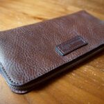 【レザークラフト】ポーチ型財布の製作【making a pouch wallet】