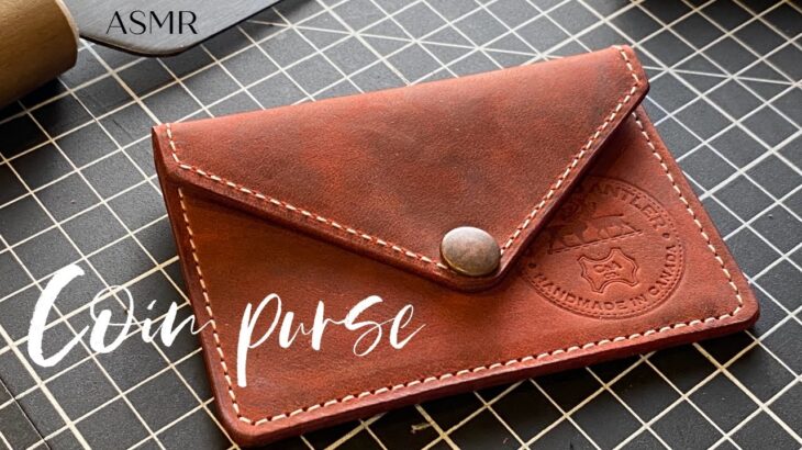ASMR | Making A Leather Coin Purse | Handmade No Talking