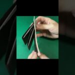 Leather Craft / Making a Slit-Card Wallet #Shorts