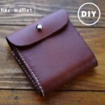 【DIYレザークラフト】3枚の革で革財布を自作する。[DIY leather craft] Make your own leather wallet with 3 pieces of leather.