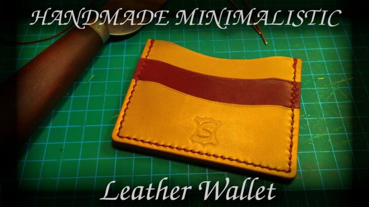 Handmade minimalistic Leather Wallet – Cardholder with Cash Slot