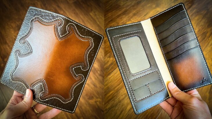RAISING THE GAME Of My Leather Wallet Making – Leather Craft – Long Wallet