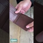 オーダーで製作したハーフウォレット　#レザークラフト作家  #手縫い　#オーダーメイド