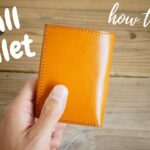 【レザークラフト】Making a handmade small wallet　小さい財布