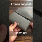 【STATUSY】高級感のあるエンボスレザー使用。新作il modo concept # #makuake #革財布 #コンパクト財布 #コンパクト長財布