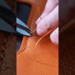 レザークラフト DIY 型紙 | シンプルな構造のクラッチバッグ作ってみた #leathercraft #DIY #レザークラフト