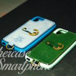 背面リング付きスマホケース レザークラフト  Making Leathercase for smartphone  型紙から完成まで leathercraft handmade bespoke