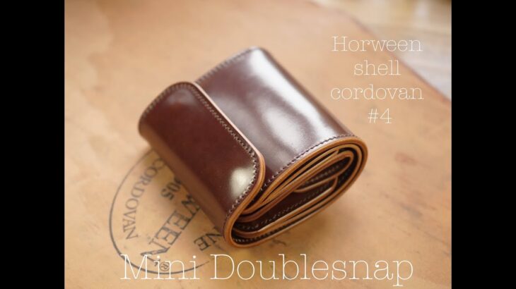 Mini Doublesnap wallet / Horween shell cordovan #4