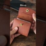 イタリアンレザーマルゴーを使用したユニークなデザインの革財布/BRUSH/Ricco #革財布 #wallet #革小物 #財布