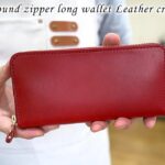 ラウンドファスナー長財布 レザークラフト　Round zipper long wallet Leather craft.