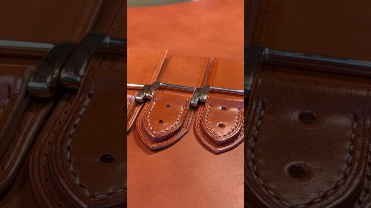 【レザークラフト】手縫いで作る、レザーのボストンバッグ#leathercraft #handmade #レザークラフト