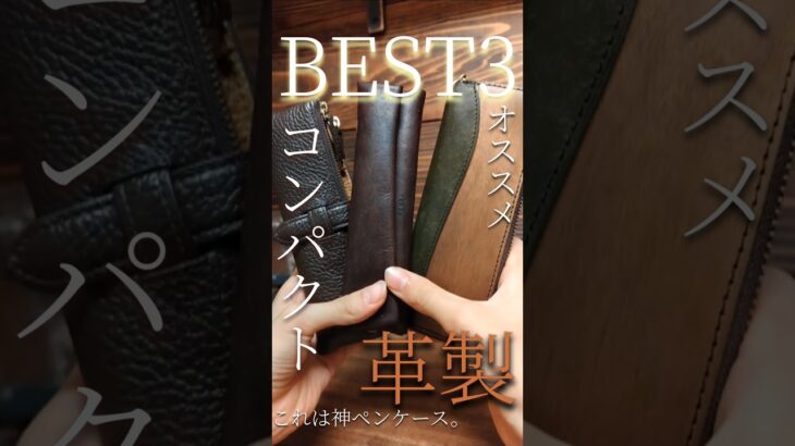 【コンパクト】オススメすぎる本革のペンケースBEST3。特に最後は超オススメ! #筆箱 #ペンケース #革