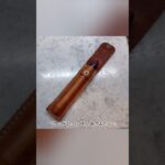 【レザークラフト】ワークショップ向けの一本差しペンケースの床革試作