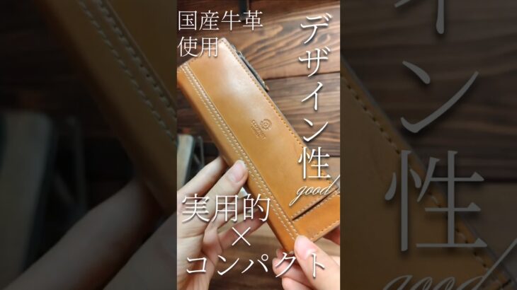 【シンプル】国産牛革を使用したシンプルな使いやすいペンケース。Cカンパニーボルボペンケースを紹介。 #革 #ペンケース #オススメ