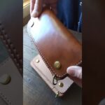 ワイルドサドルレザートラッカーウォレット 経年変化サンプル#keywest828 #レザークラフト  #経年変化  #トラッカーウォレット #トラッカーズウォレット #日本製  #ワイルドサドルレザー