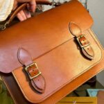 【レザークラフト】手縫いで作る、サッチェルバッグ