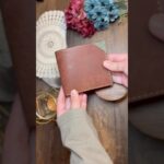 本革で作る二つ折り財布 #レザークラフト #ハンドメイド
