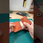 【レザークラフト】設計ミス!!コンパクトウォレット　#shorts #レザークラフト #ハンドメイド #diy #ショートウォレット