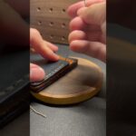 カードケース作ってみた#leathercraft #ハンドメイド #handmade #レザークラフト